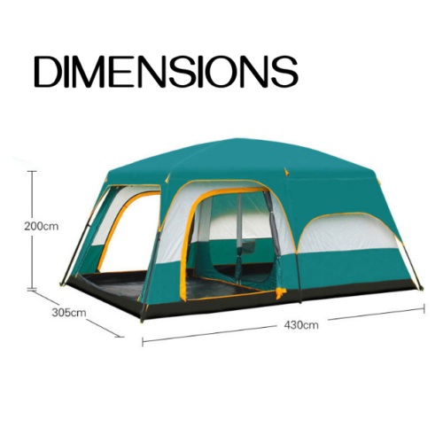 Grande Tente Camping avec deux salons